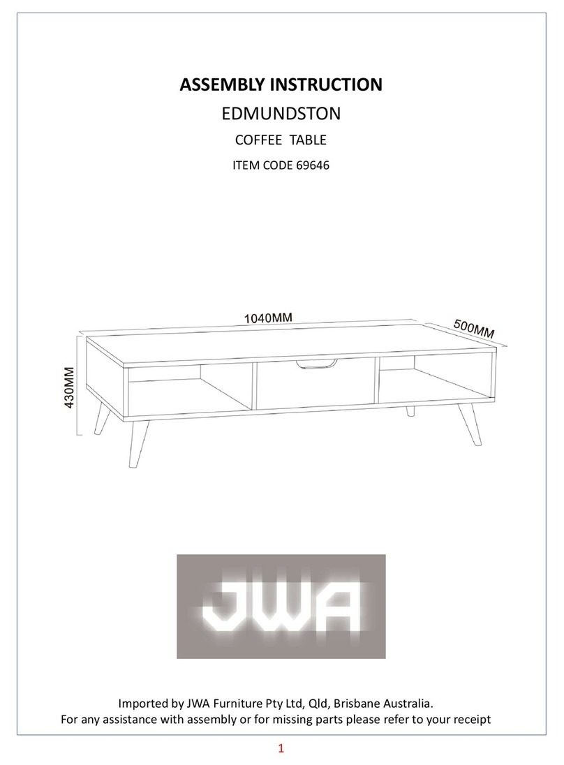 JWA EDMUNDSTON 69646 User manual JWA EDMUNDSTON 69646 User manual