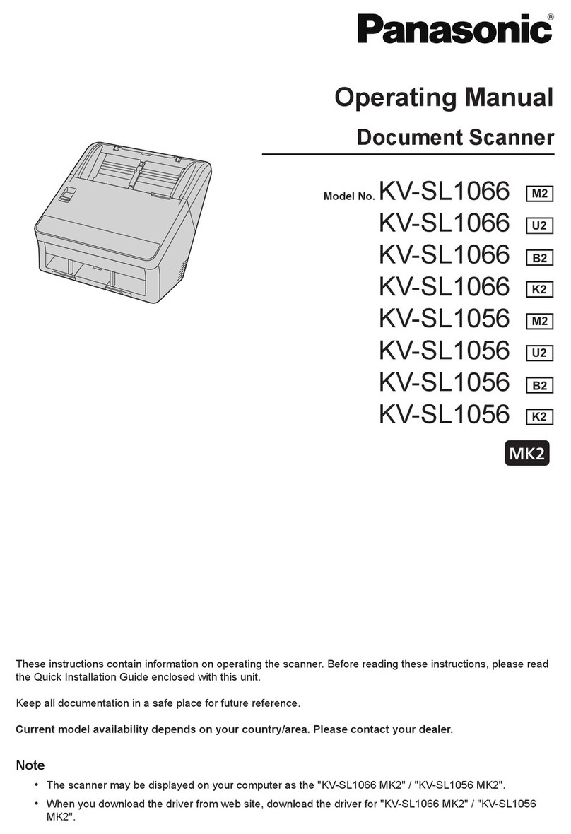 Panasonic KV-SL1066 M2 User manual Panasonic KV-SL1066 M2 User manual