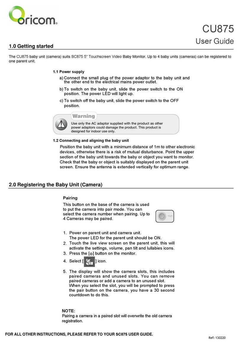 Oricom CU875 user guide