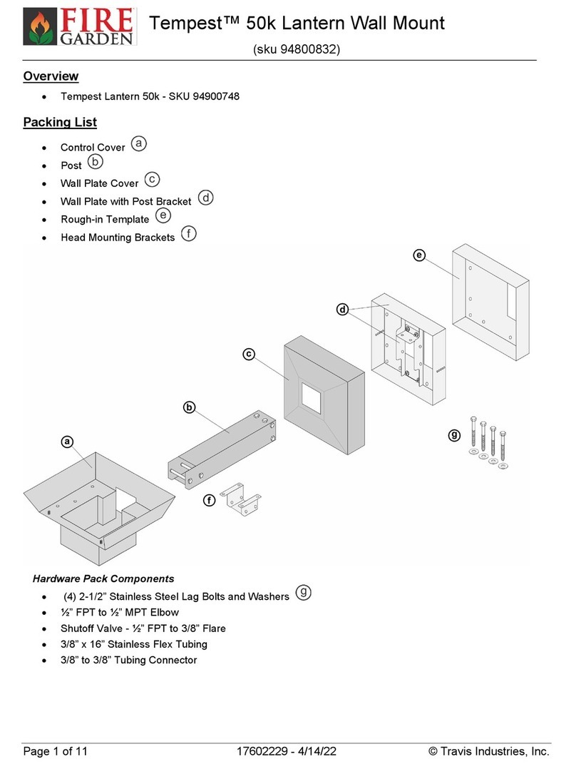 Travis Industries Tempest 94900748 User manual
