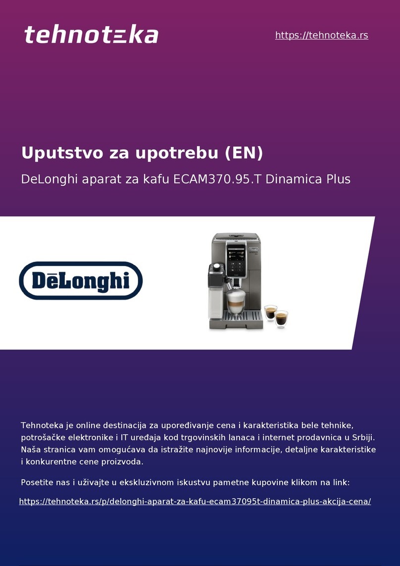 DeLonghi ECAM370.95.T User manual