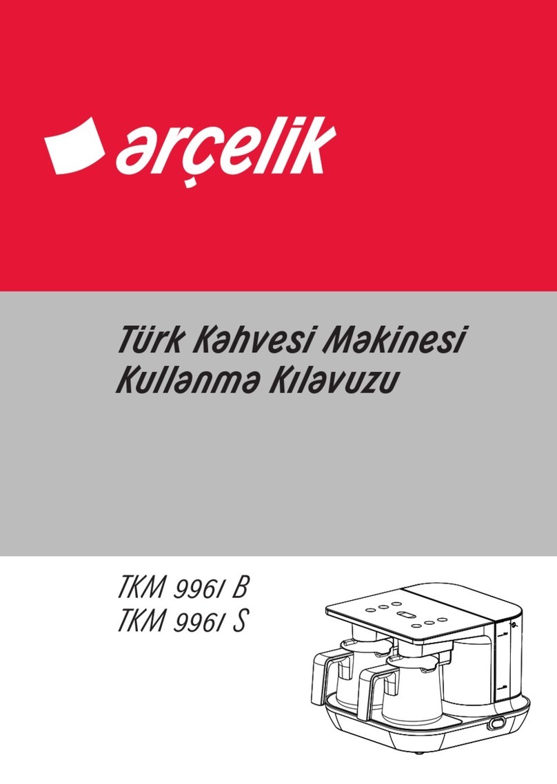 arcelik TKM 9961 B manual
