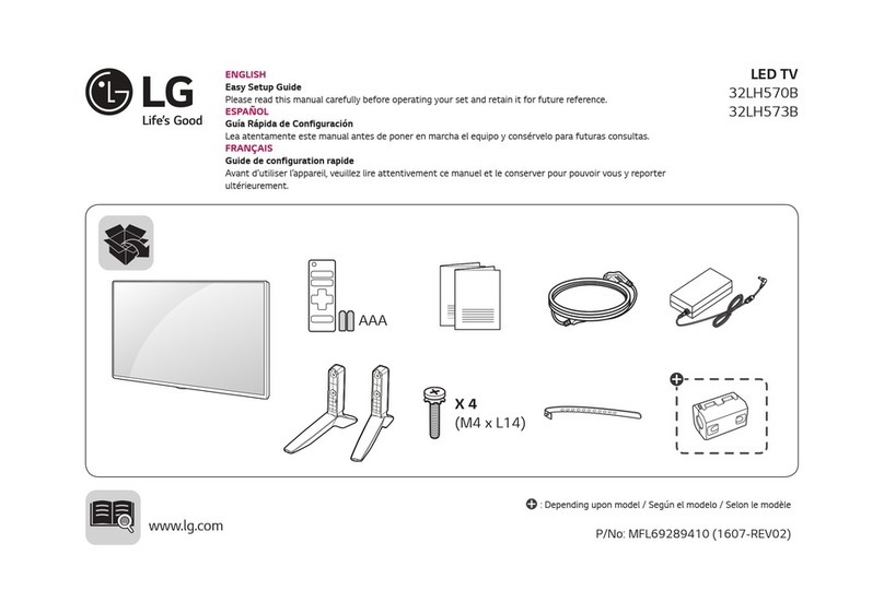 LG 32LH570B Quick start guide