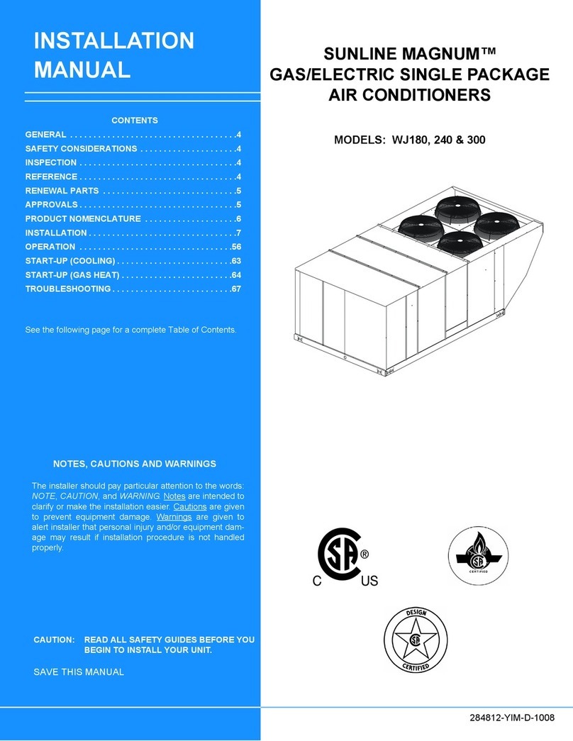 York WJ 240 User manual