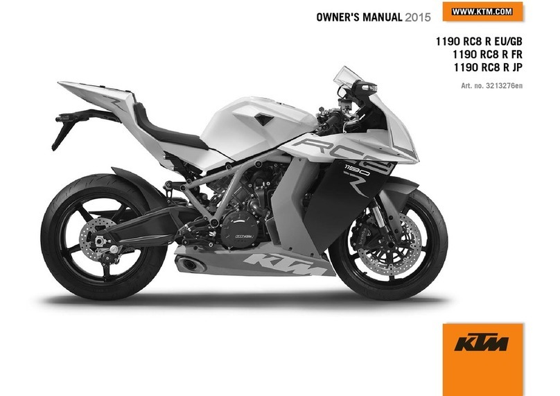 KTM 1190 RC8 R EU 2015 owner's manual