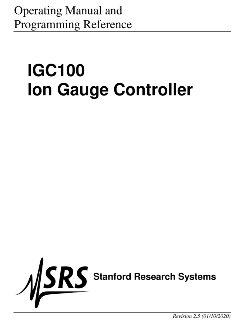 SRS Labs IGC100 Operating manual and programming reference