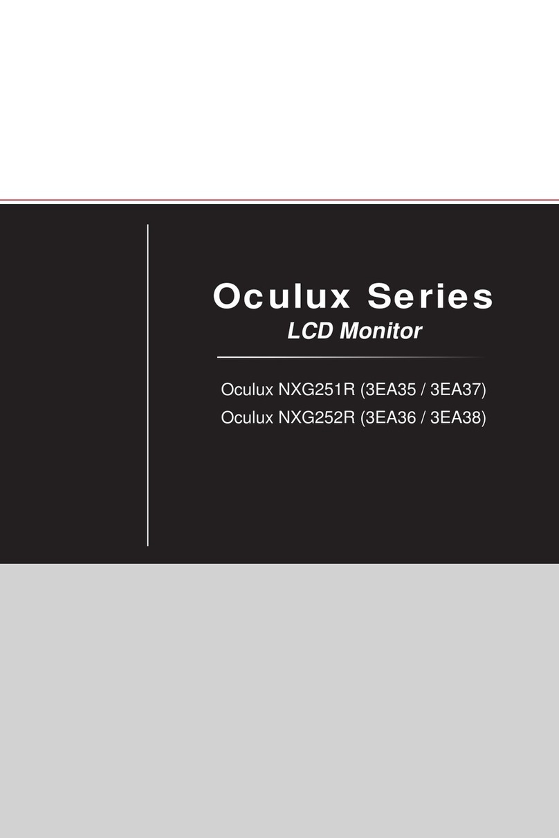 MSI Oculux NXG251R User manual