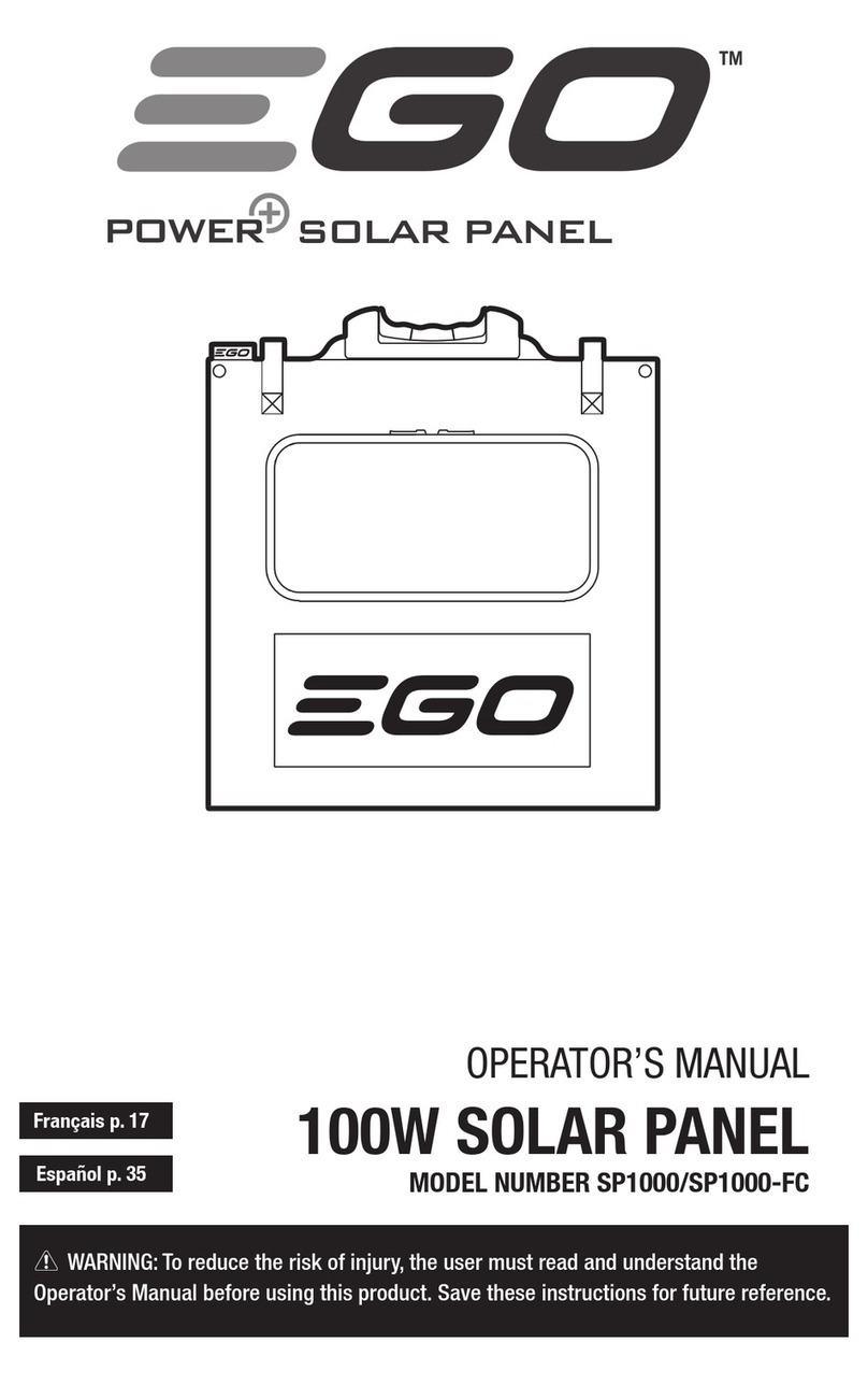 EGO POWER+ SP1000 User manual