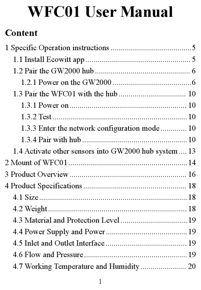 ECOWITT WFC01 user manual ECOWITT WFC01 user manual