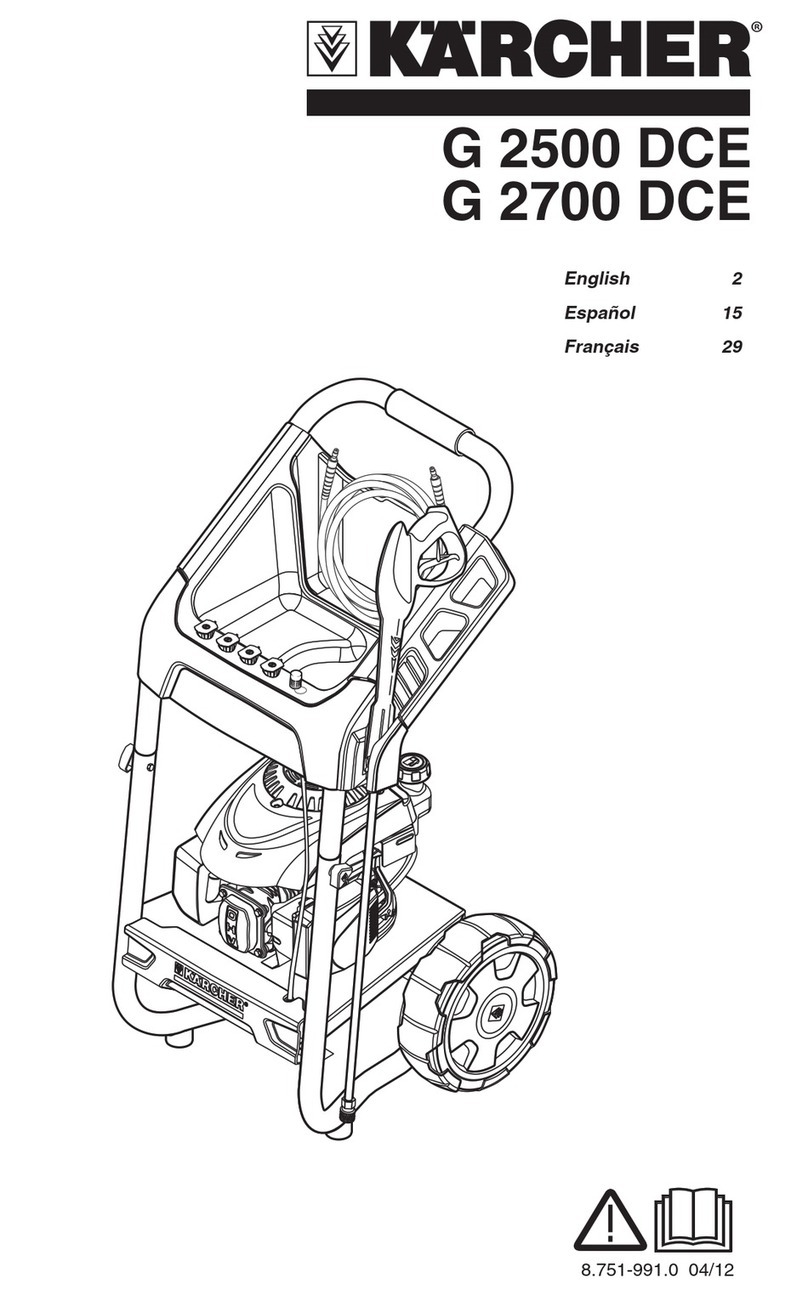 Kärcher G 2500 DCE Operator's manual
