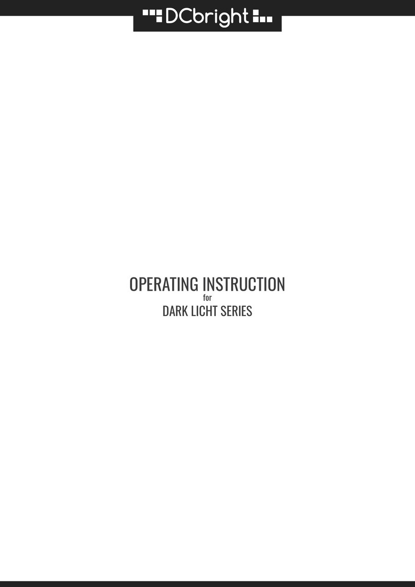DCbright DARK LICHT Series operating instructions