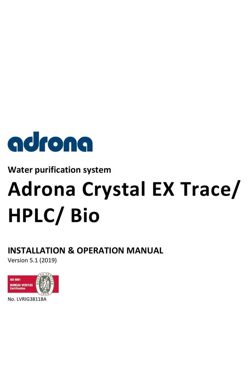 Adrona Crystal EX Trace Installation & operation manual