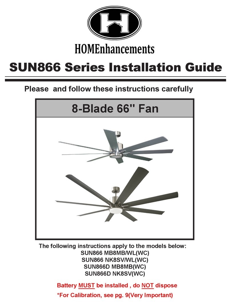 HOMEnhancements SUN866 Series User manual