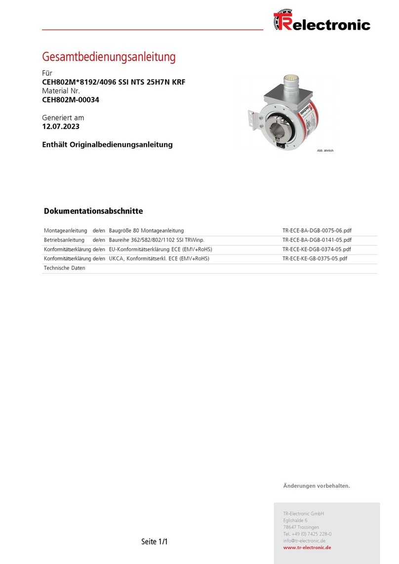 TR-Electronic CEH802M-8192/4096 SSI NTS 25H7N KRF manual