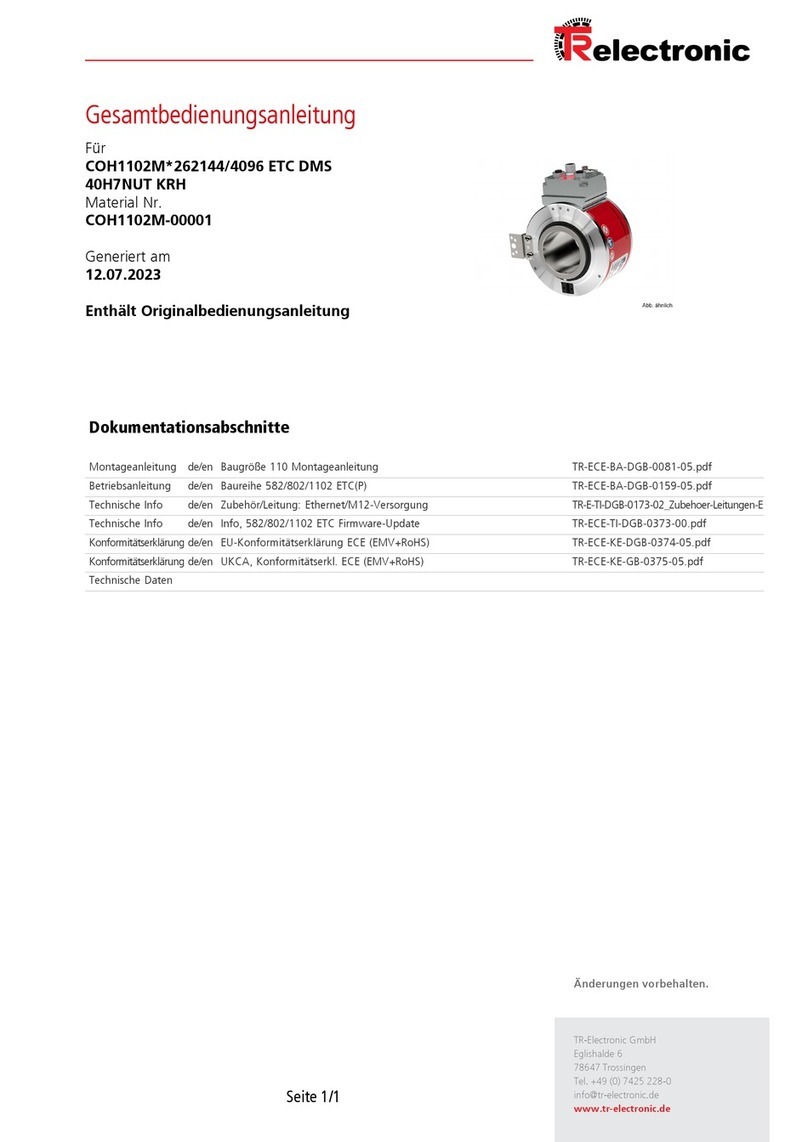 TR-Electronic COH1102M-262144/4096 ETC DMS 40H7NUT KRH User manual