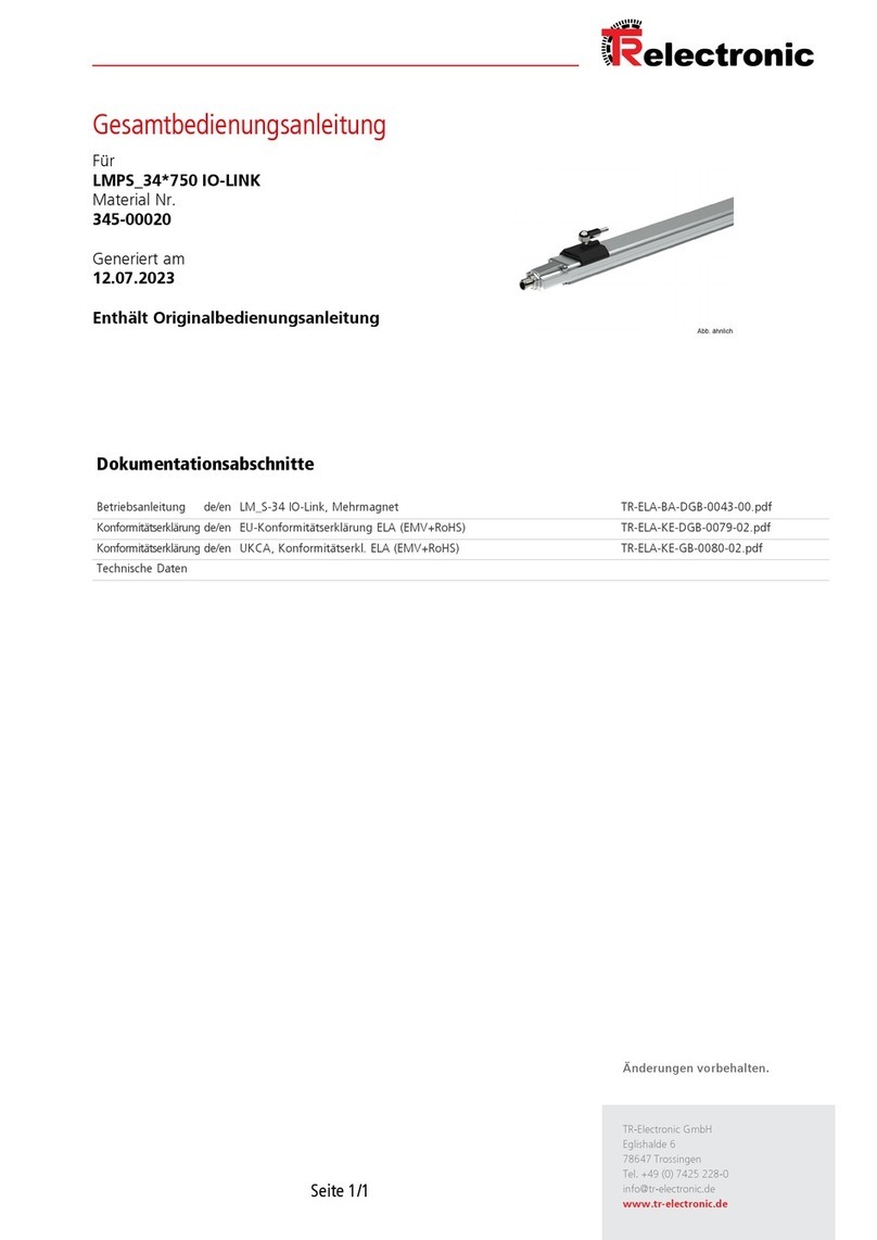 TR-Electronic LMPS-34-750 IO-LINK User manual