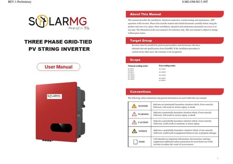 SOLARMG SG-5KWT user manual