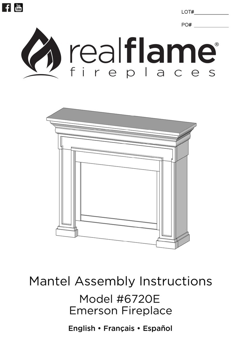 RealFlame Emerson 6720E Assembly instructions