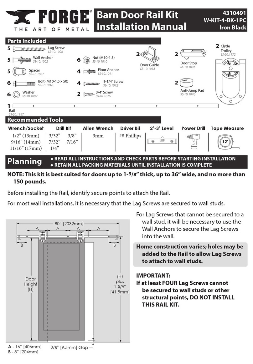 Forge W-KIT-4-BK-1PC User manual