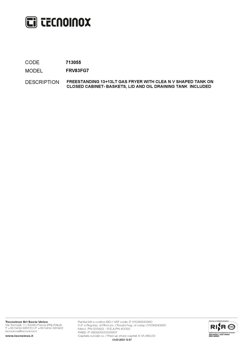 Tecnoinox FRV83FG7 User manual