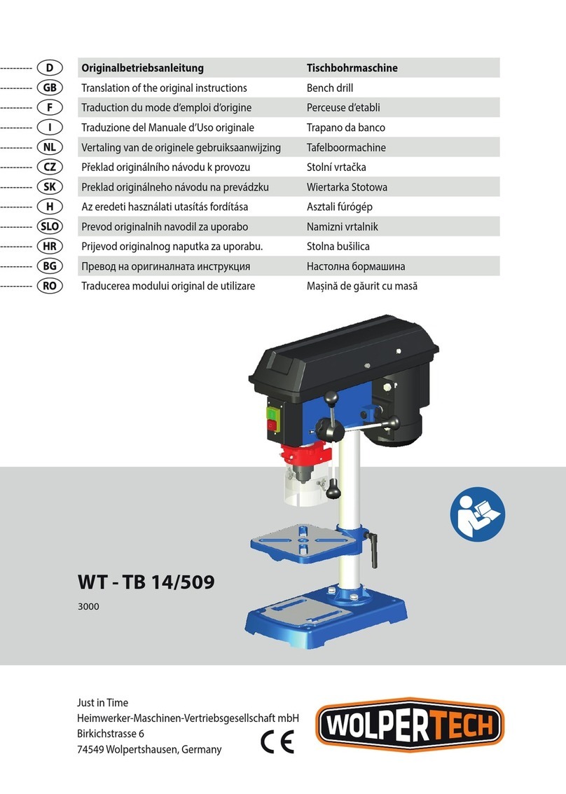 Wolpertech WT-TB 14/509 instructions