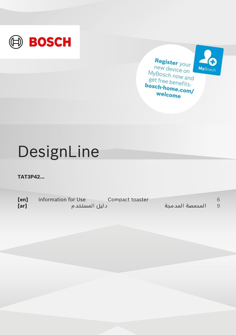 Bosch DesignLine TAT3P420GB User manual