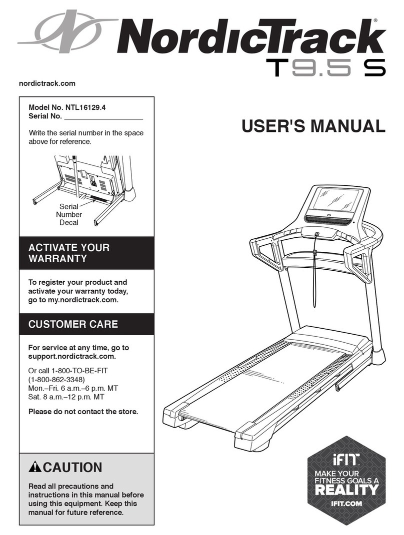 NordicTrack T9.5 S User manual