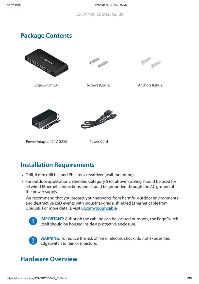 Ubiquiti EdgeSwtch 5XP quick start guide