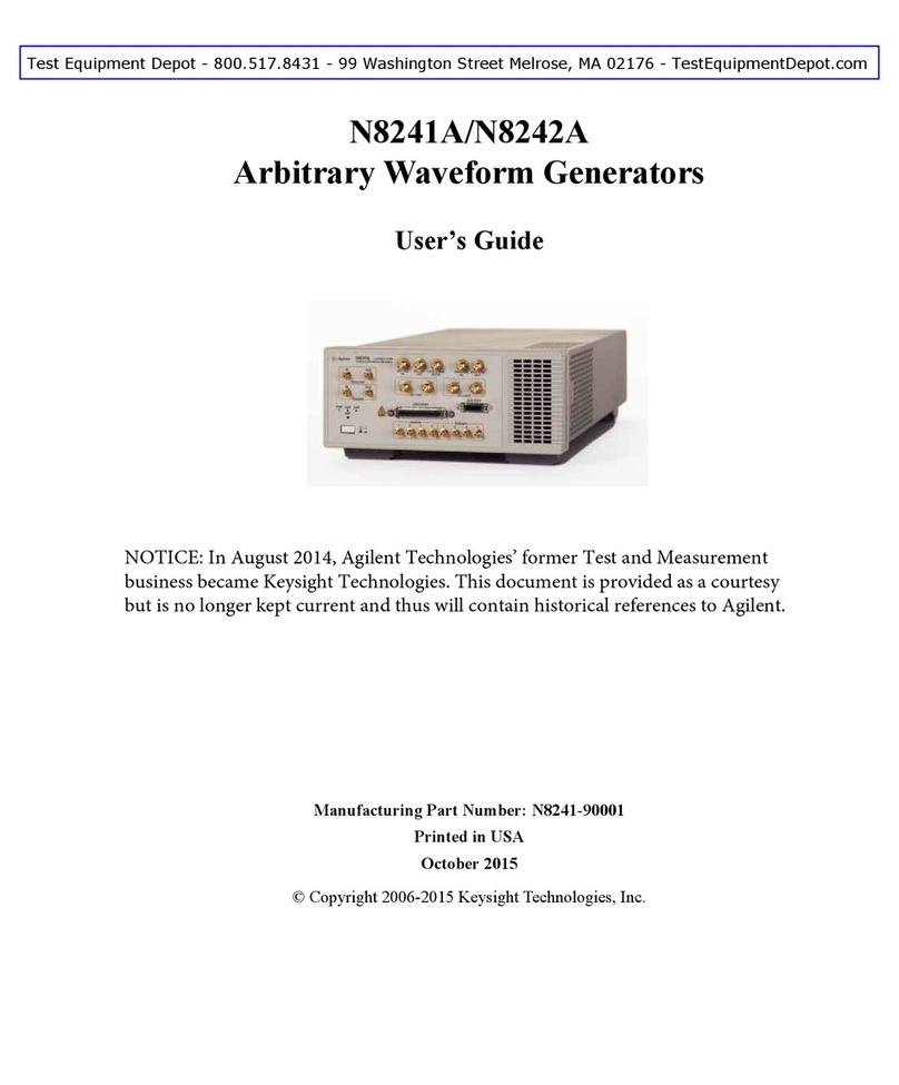 Keysight Technologies N8241 User manual