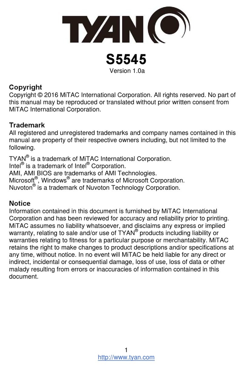 TYAN S5545 User manual
