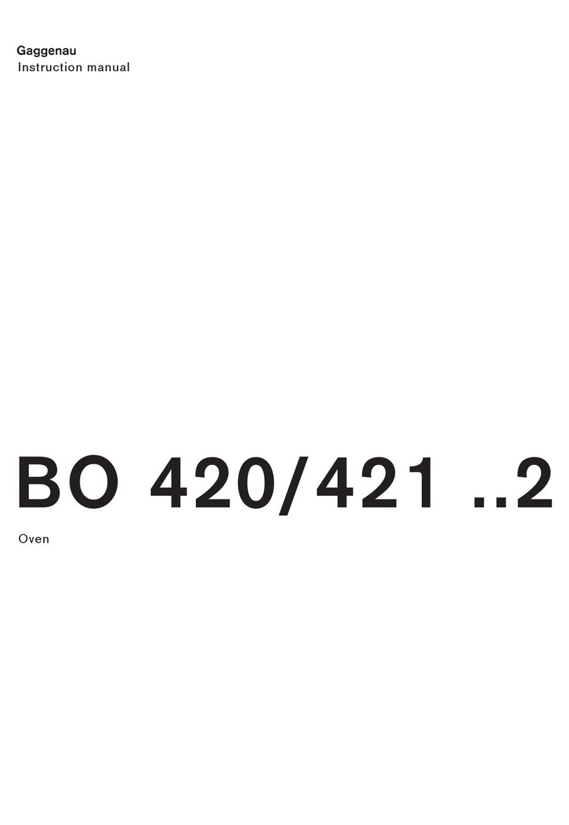 Gaggenau BO 421 2 Series instruction manual