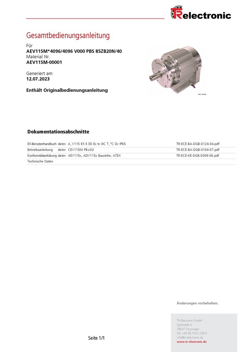 TR-Electronic A V115 Series manual