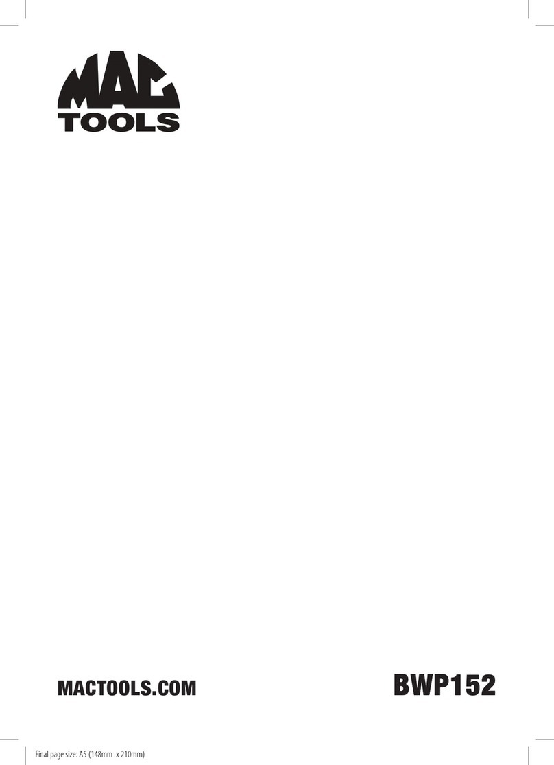 MAC TOOLS BWP152 Original instructions