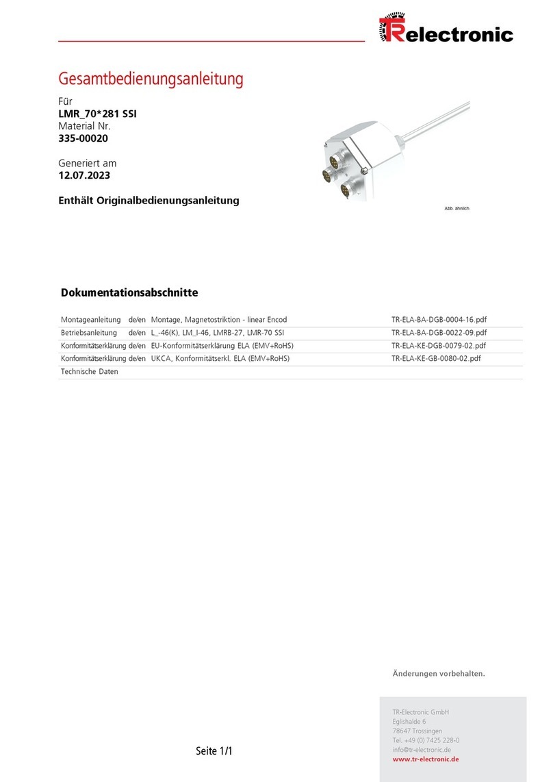 TR-Electronic LMR-70-281 SSI User manual