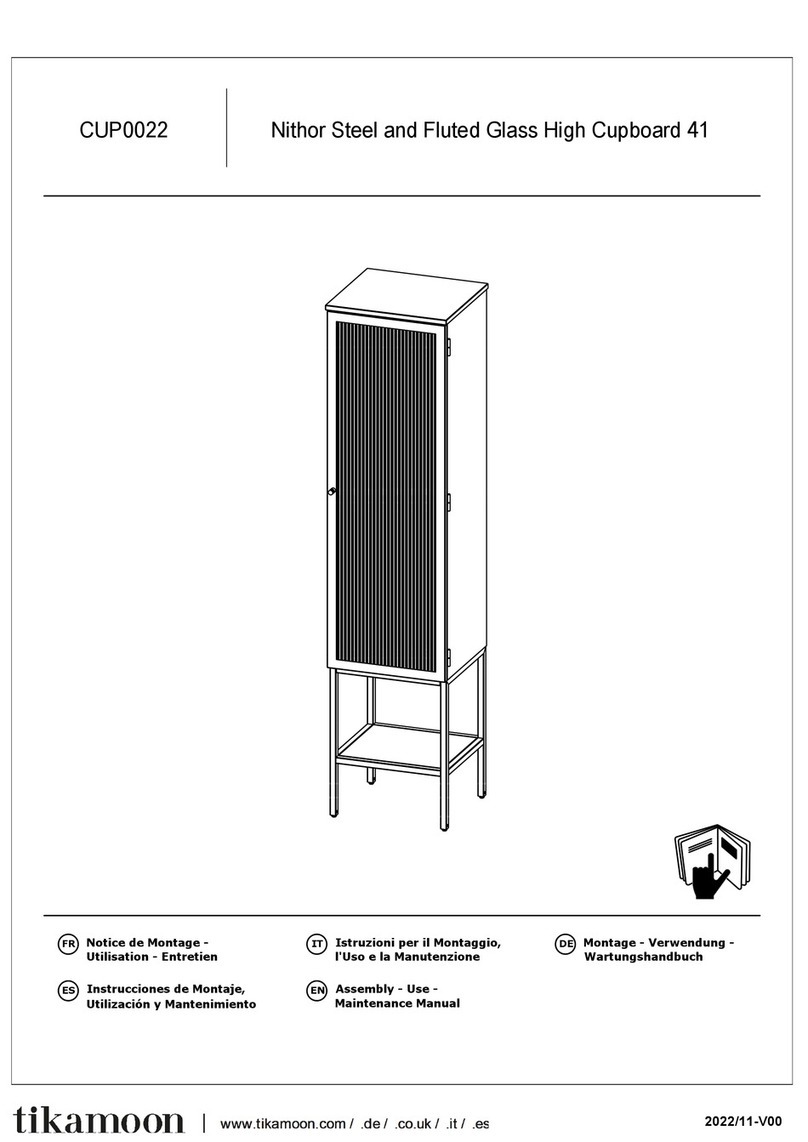 tikamoon Antonin CUP0022 Assembly, Use, Maintenance Manual