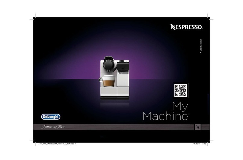 DèLonghi NESPRESSO My Machine Lattissima Touch... User manual