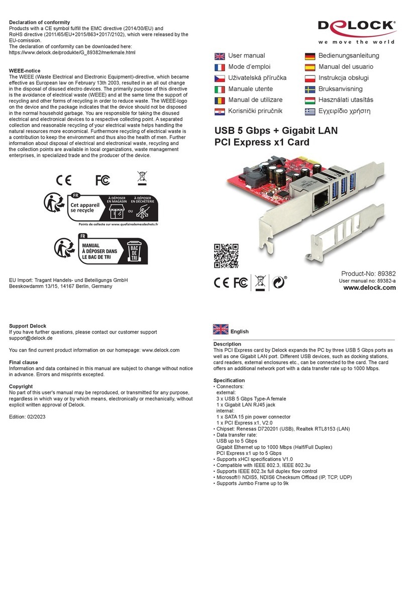 DeLOCK 89382 User manual DeLOCK 89382 User manual