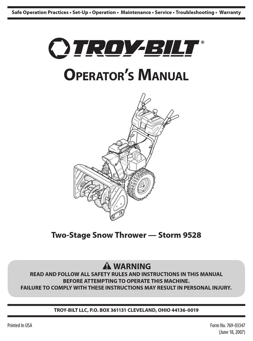 Troy-Bilt Storm 9528 User manual