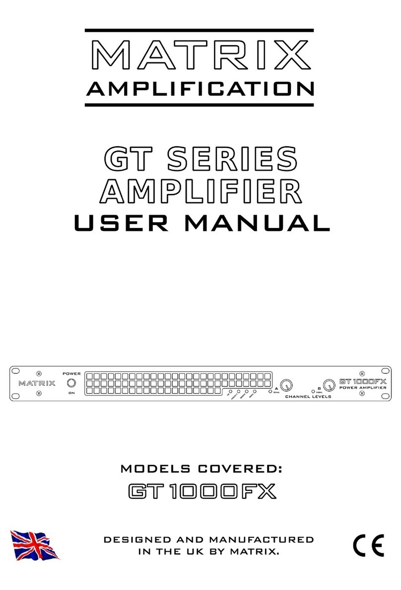 Matrix Amplification GT Series user manual