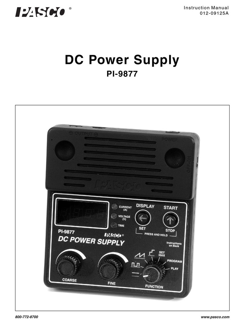 PASCO PI-9877 instruction manual