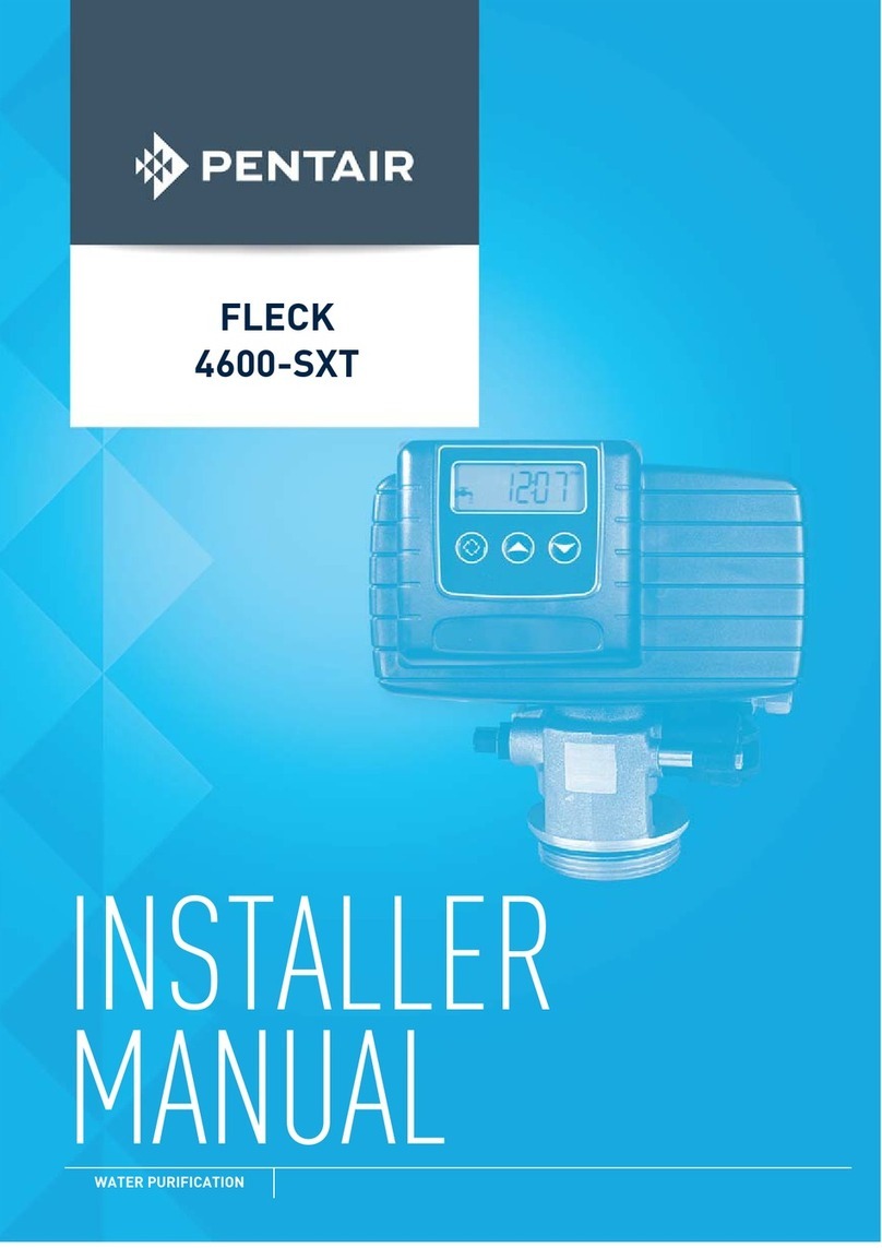 Pentair FLECK 4600-SXT Installer manual Pentair FLECK 4600-SXT Installer manual