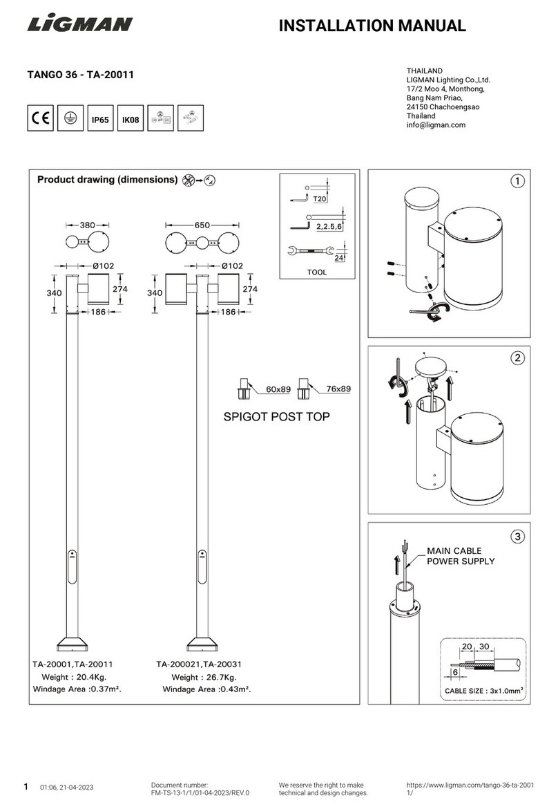 LIGMAN TA-20011 User manual