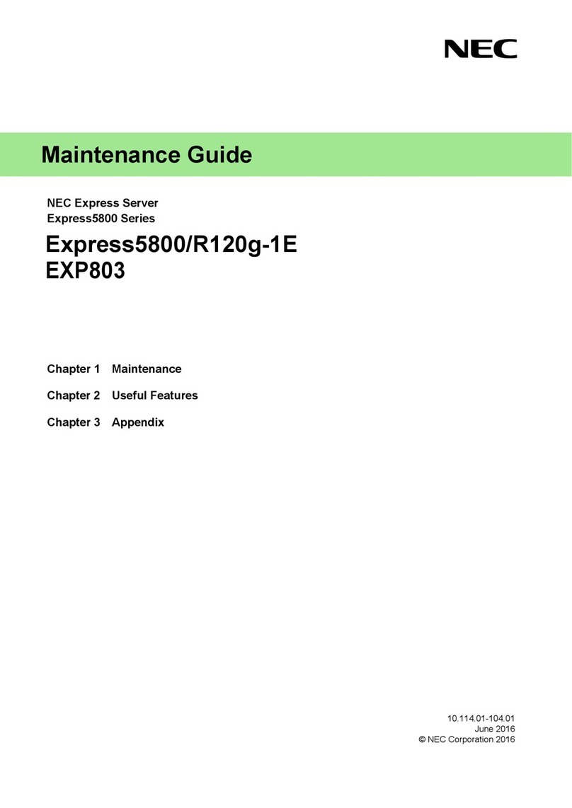 NEC Express5800/R120g-1E Maintenance Guide