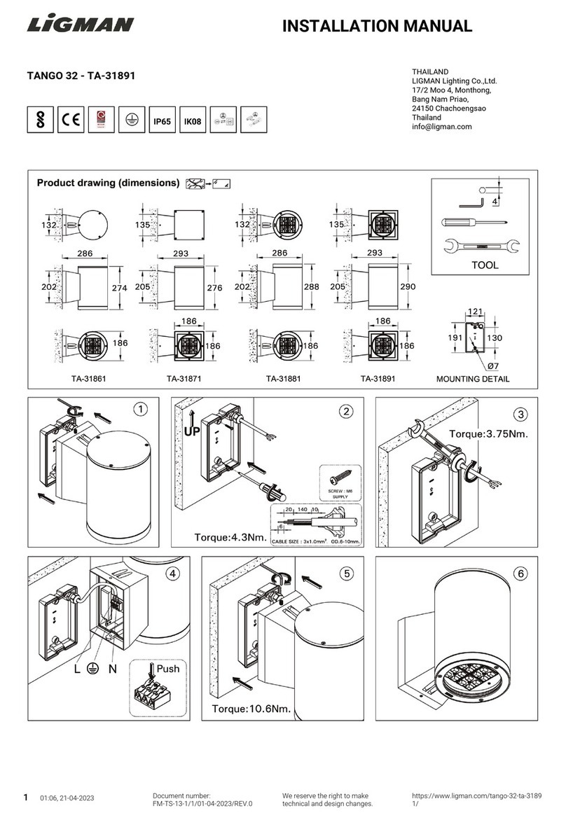 LIGMAN TANGO 32 installation manual