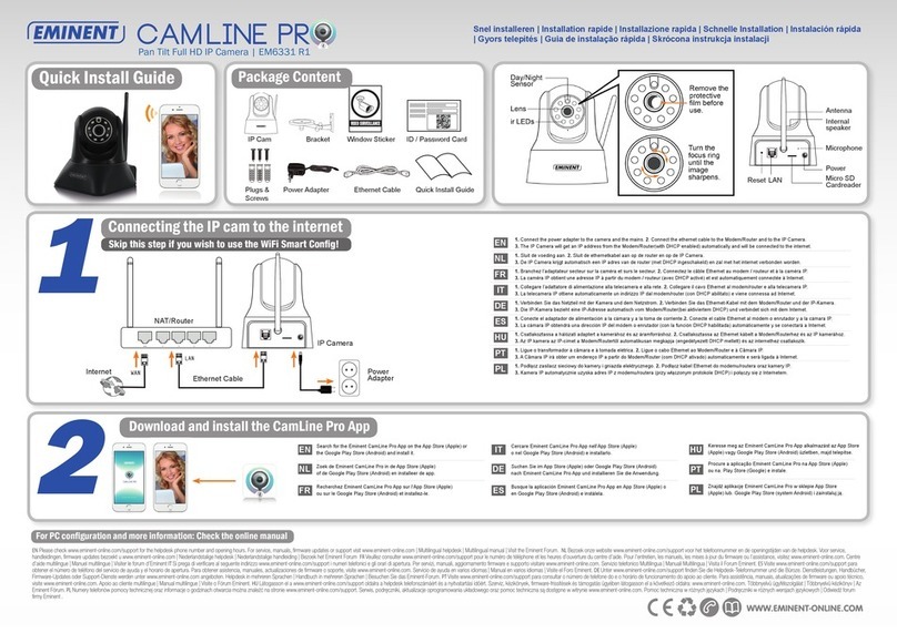Eminent CAMLINE PRO EM6331 R1 User manual