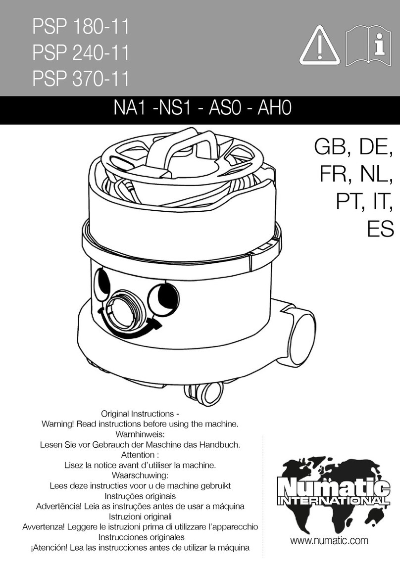 Numatic AH0 User manual