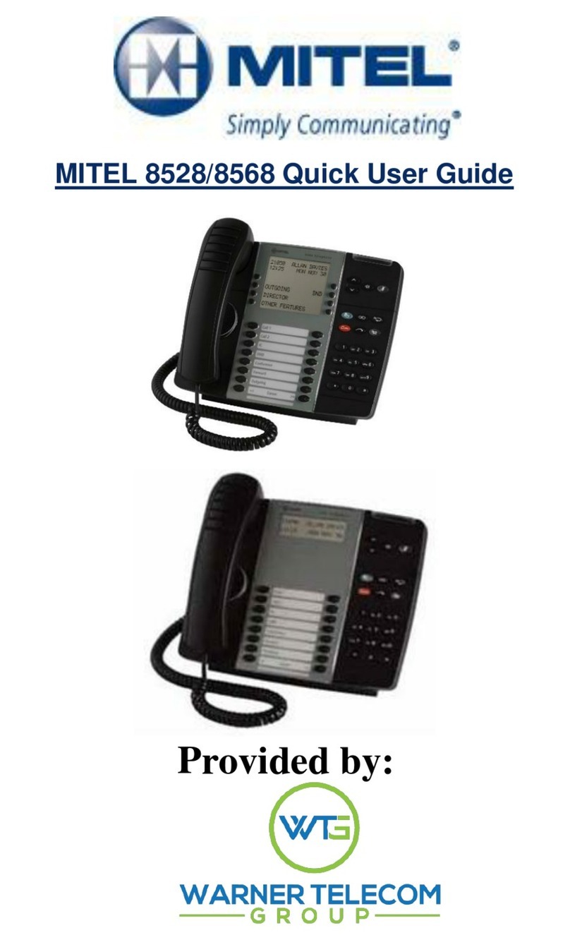Mitel MIVOICE 8528 Quick user guide