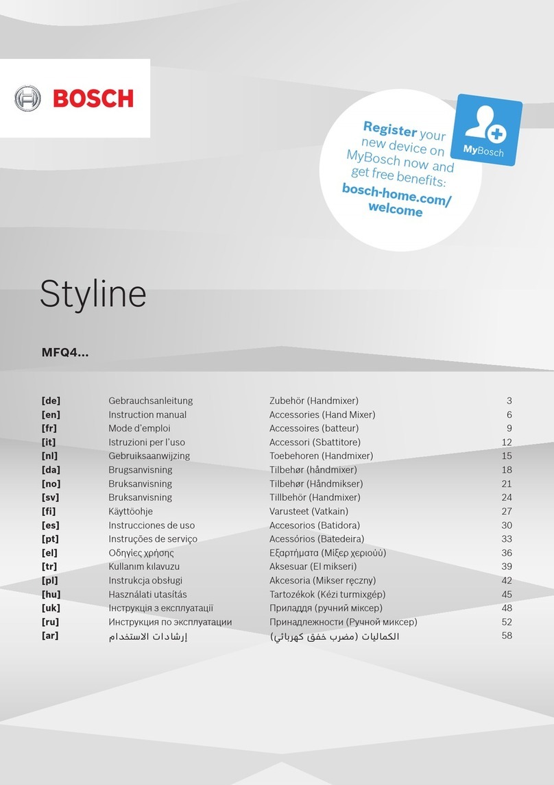 Bosch Styline MFQ4885DE User manual