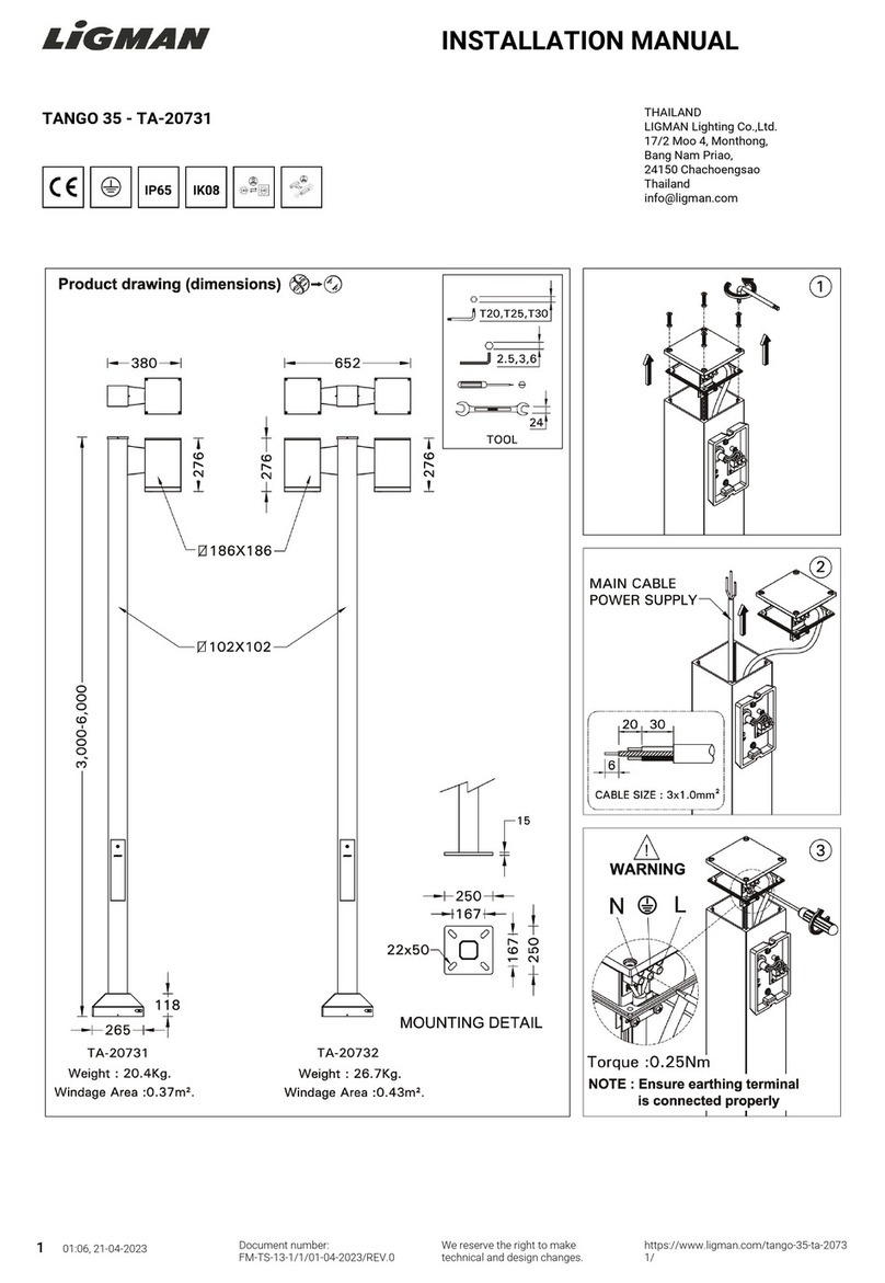 LIGMAN TANGO 35 installation manual