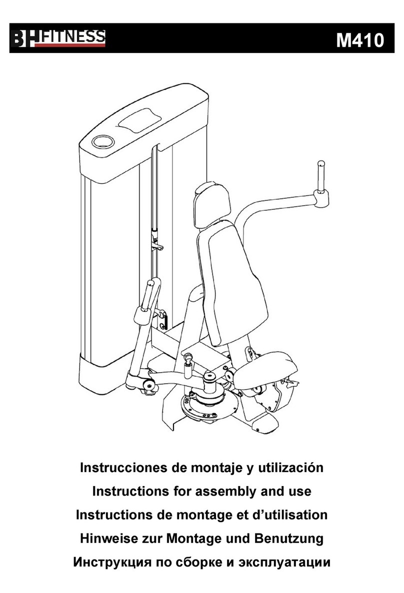 BH FITNESS M410 Instructions for assembly and use